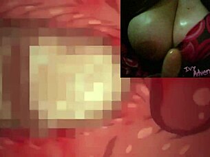 Busty coworkers tease in cosplay costumes.