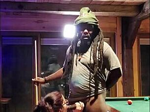 white slut wife loves sucking big black cock bareback