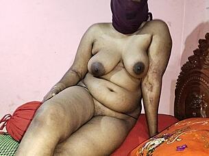 Newly married couple's hot sex ends with cum on face?