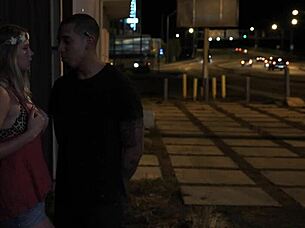 stranded teen got roughfucked outdoors 😈