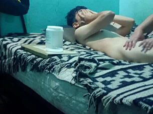 skinny boy receives sensual massage for ultimate pleasure