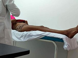 Doctor Gives Special Attention and Sensual Massage to Female Patient!