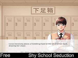 shy school seduction in an interactive erotic hentai game