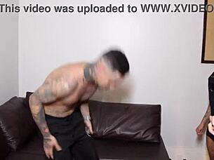 Teaching friends pool turns into fun game with lingerie and tattoos