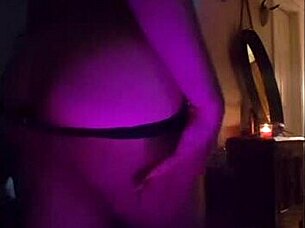 Latina tease strips and shakes her big ass for you