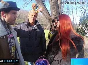 Mia Trejsi and I have double vaginal with Katy Rose in foursome