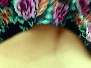 I follow and lift her skirt in the street, flashing her huge blonde ass 😏