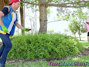 Teens Tight Pussy Stretched By Monster Cock In 3some – Can She Handle It?