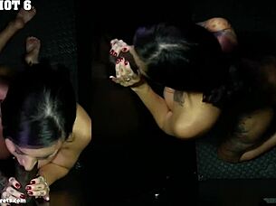 gloryhole secrets - can lily swallow this cumshot size?