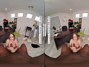 Feeling Kenzie's tits fuck you in office