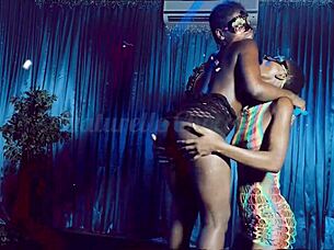 Besties get wild on stage!