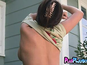 big boobed latina tru kait posing naked and exposed stunning curvy body with fake tits