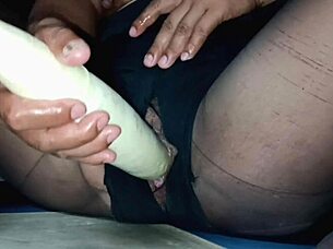 licking balls for breakfast then getting doggy creampie on the stairs