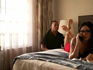 Marie fox rides big black cock in cheating interracial session