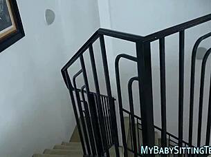 Babysitter Rides Cock