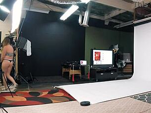 Tiffany Peirce naked BTS shoot 😍