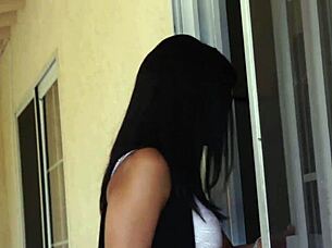 mary jean watches jizz spew on her ass!