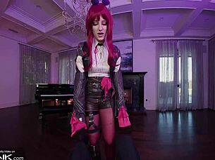 Skinny Babe Kafka Rides Caelus's Huge Cock in VR Honkai Parody Pt 3! 🔥