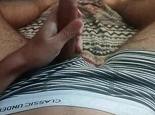 Hot Milf Kisses and Masturbates Her Swollen Hairy Pussy.