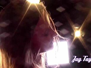 Jay and Loni dance with light