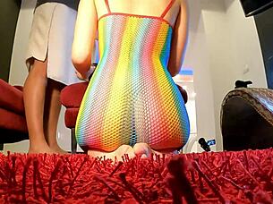 Two Girls One Guy Dice Challenge To Make Him Cum First With Sexy Sluts!