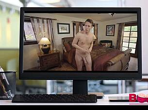 Stepson titty fucks mother-in-law's big boobs