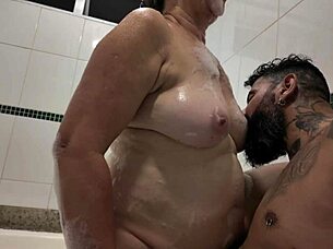 Having sex with my friend's mom in the jacuzzi, hope he doesn't find out