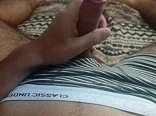 Hot Milf Kisses and Masturbates Her Swollen Hairy Pussy.