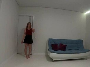 Beautiful teen 18+ handles oversized dick with deepthroat blowjob.