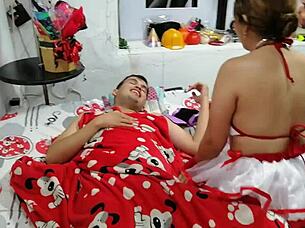 I Fucked The Nurse Of My Stepmother Hard Until I Cum In Her Mouth Part 1!