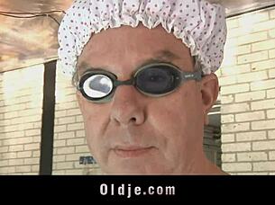 Sweet Redhead Teen 18+ Sucking Old Cock At The Pool