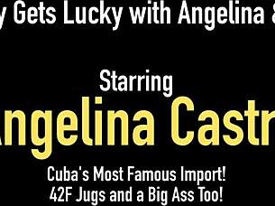 Wow, Angelina Castro sucks that big cock so well with Mone!
