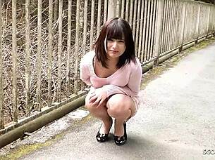 petite japanese teen 18+ 18 seduce to give first time blowjob by old men in pov