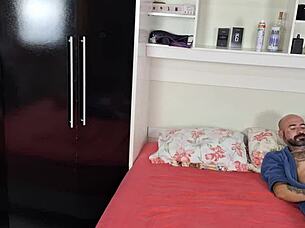 corno invites friend to watch wife get fucked blindfolded 😏