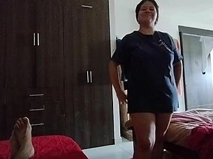 18yo stepsister wants clothes, offers ass for cum 😏