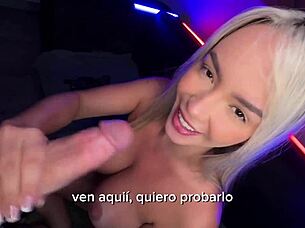 sexy colombian rides big cock in casting?