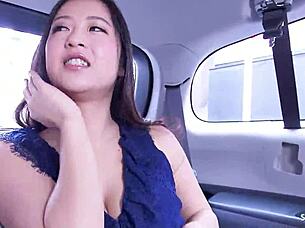 japanese teen feels real orgasm from stranger's vibrator in car