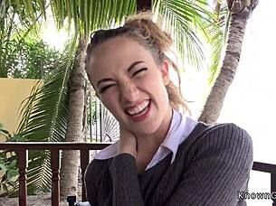 my hot ass girlfriend fux in the patio with a monster cock