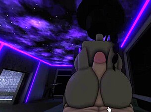 a busty follower asks me to fuck her hard and she made me cum inside in roblox