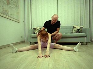 girlfriend enjoys two cocks, moaning and cumming hard