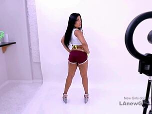 Fresh Latina Model Feels Intense Emotions During Sofa Massage And Fucking