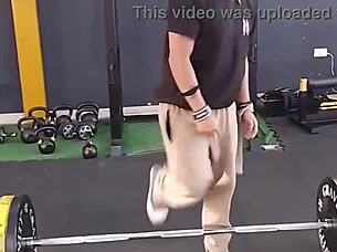 Maluma Moans With Me From The Front In Fitness Routine