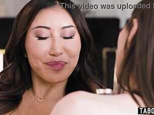 Maya Woulfe Manhandles Nicole Doshi In Strapon Anal Fuck