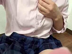 mature asian girl masturbates raw, ready to bear children.