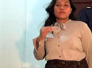 Slutty Asian Strip Tease