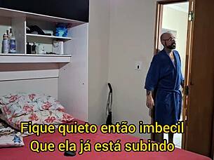 corno invites friend to watch wife get fucked blindfolded 😏