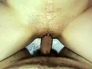 wife and husband have hardcore missionary sex at home