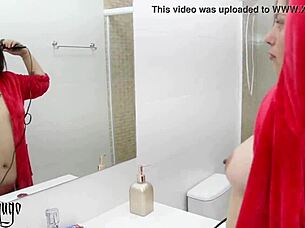 Feeling passion sliding big cock into tight pussy