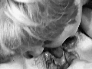 vintage pussy eating lesbians in group sex scene