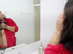 Feeling passion sliding big cock into tight pussy